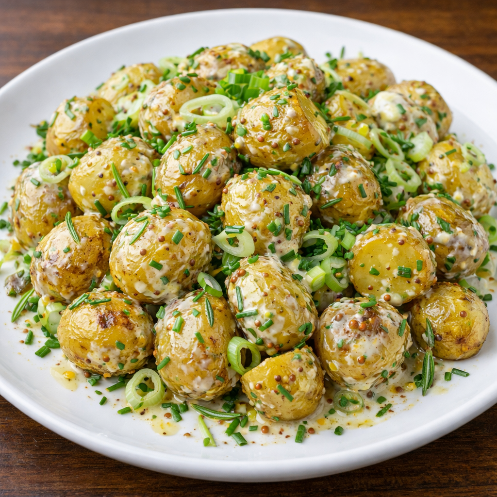 Baby Roast Potato & Chive Salad