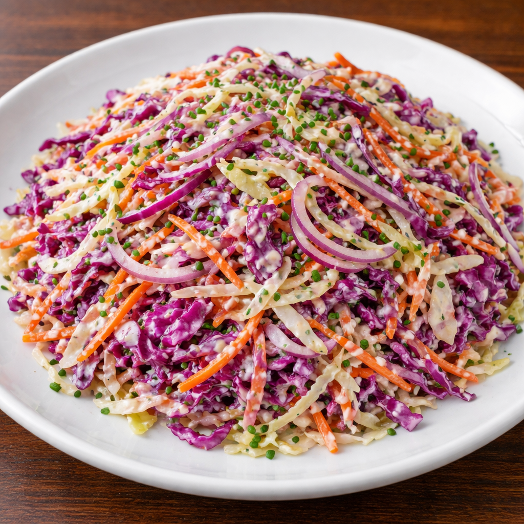 Rainbow Cabbage Slaw